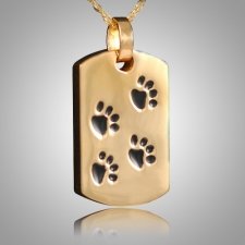 Pet Paw Print Dog Tag Keepsake IV